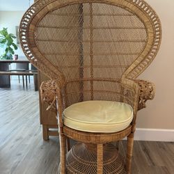 Vintage Peacock Chair 