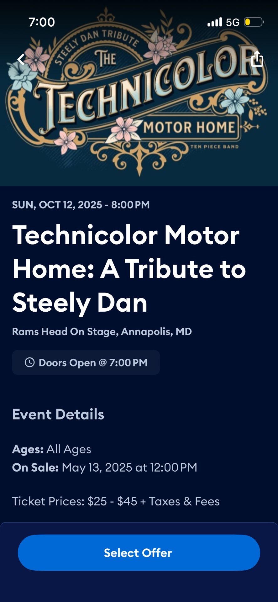 Steely Dan Tribute Band At Rams Head On Stage Annapolis