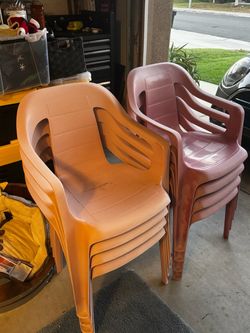 Plastic chairs