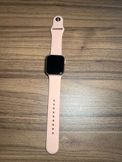 Apple Watch Gold with Pink Sand Sport Band