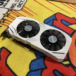 ASUS 1060 Dual White Graphics Card – Dual Fan GPU – Clean & Working