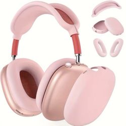 Silicone Case Cover for AirPods Max Headphones (Pink)