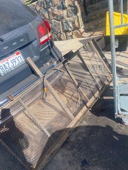 Back cargo extra large super duty can carry a motorcycle
