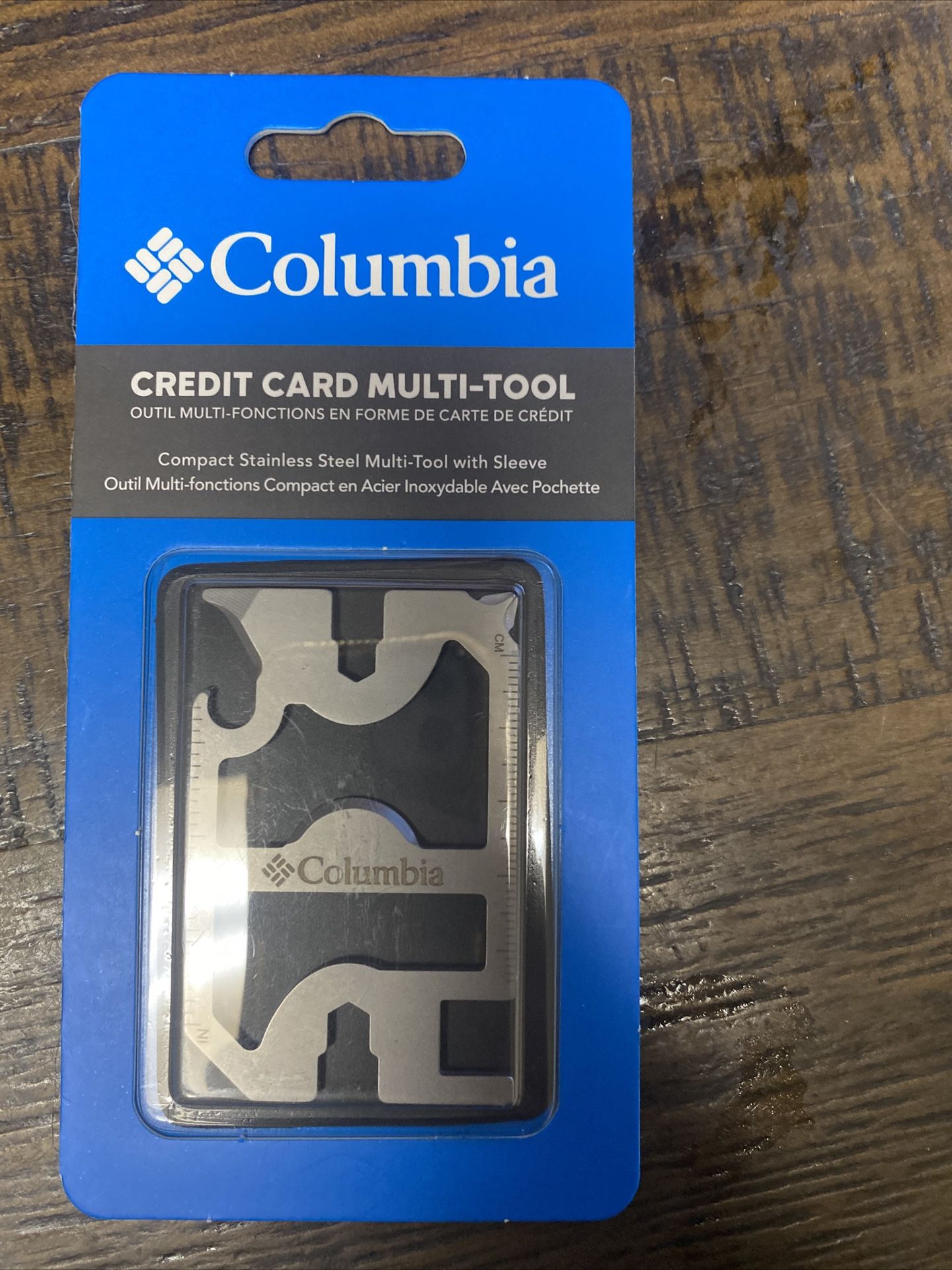 New Columbia Credit Card Multi-tool Wallet Metal Knife Screwdriver Bottle Opener