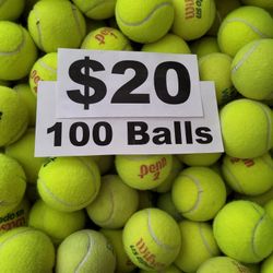 100 Used Tennis Balls 