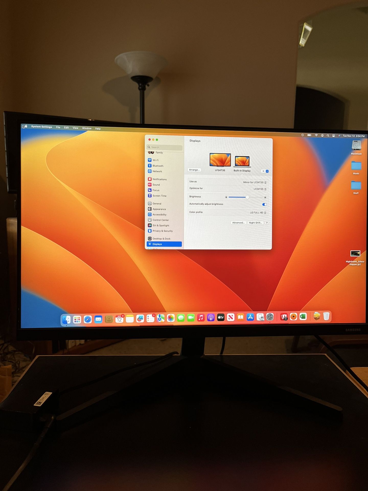 Samsung 24” Monitor