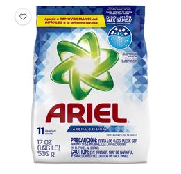 PACK of 5 Ariel Powder Laundry Detergent 500g