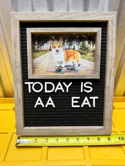 Sixtrees Felt Letter Board with Photo Frame