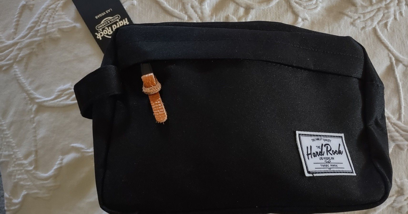 Hard Rock Las Vegas Toiletries Black Bag
