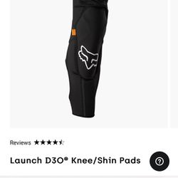 LAUNCH D30 FOX KNEE AND SHIN PAD NEW SEALED