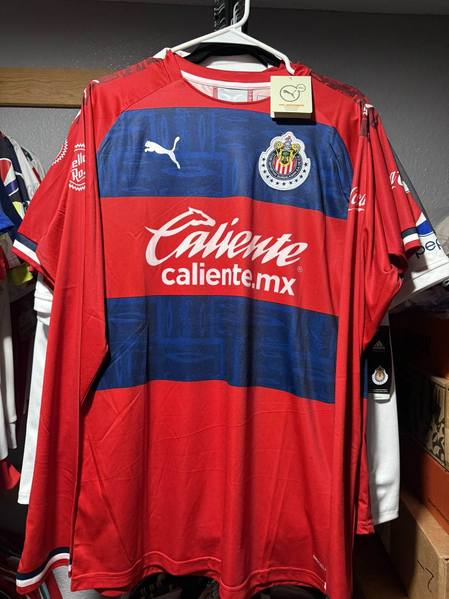 Chivas Long Sleeve Manga Larga Jersey Roja Puma