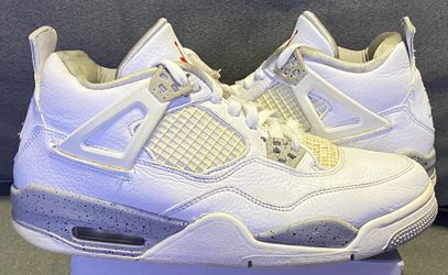 Nike Air Jordan 4 White Oreo Retro Youth Size 7Y Women’s 8.5 Gray DJ4699-100