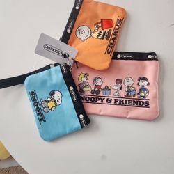 Lesportsac Peanuts Snoopy Pouches 