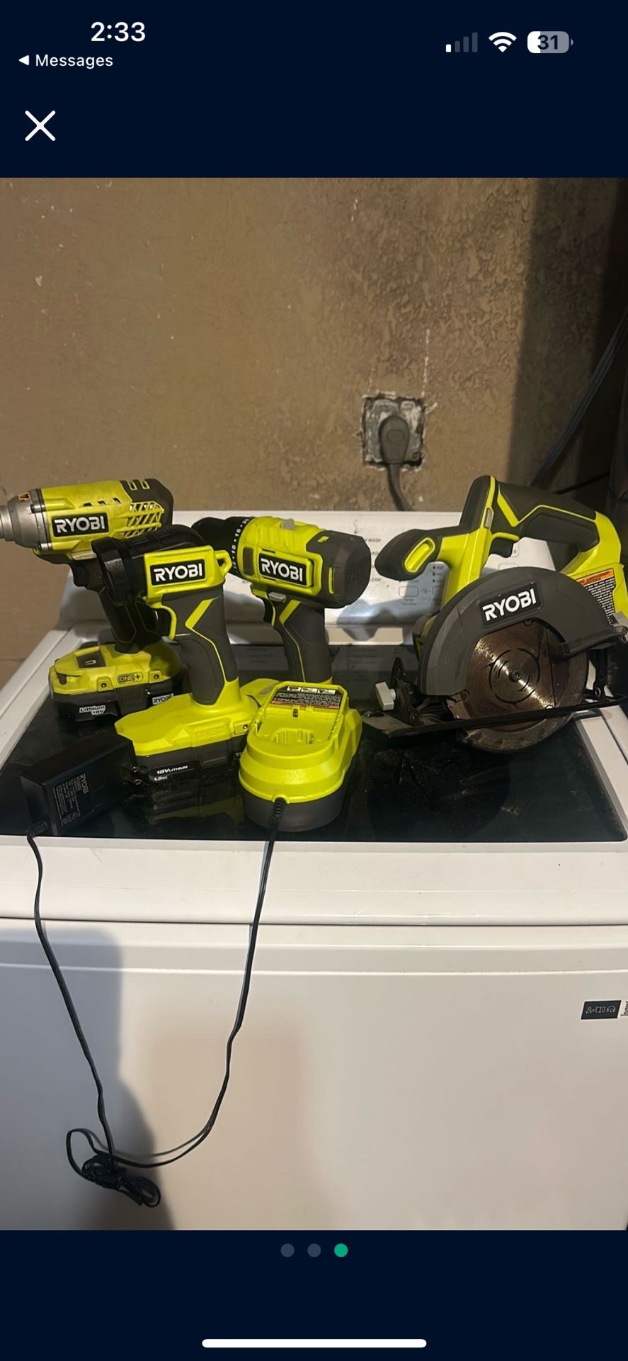 Ryobi Combo Set W 2 18v Batteries