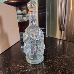 Vintage  Knobler  Clear Glass  Bottle Dancing