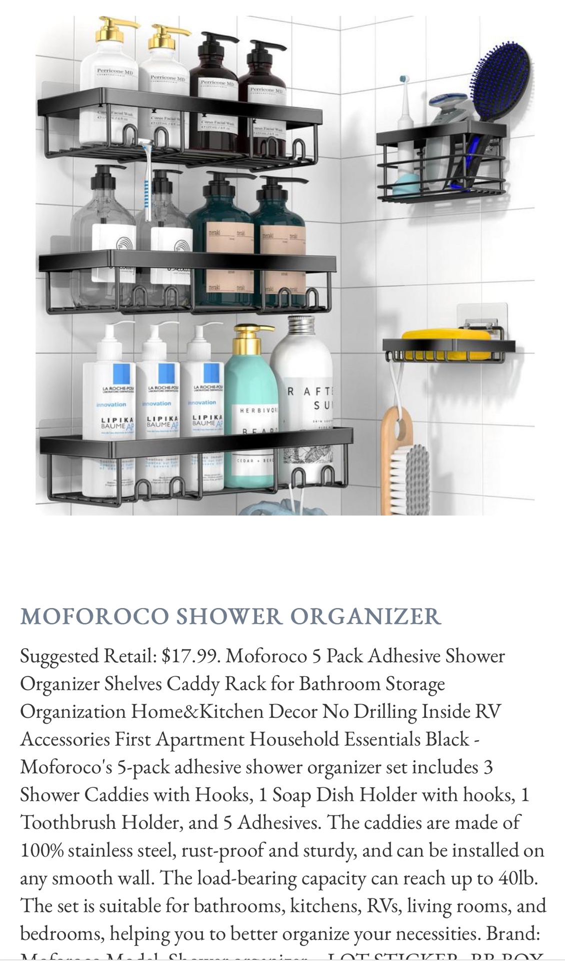 Shower Organizer