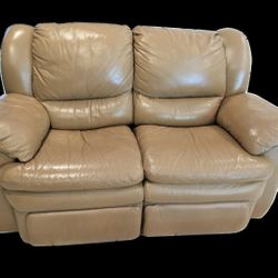 Decora Top Grain Leather Loveseat Love Seat Reclining Recliner