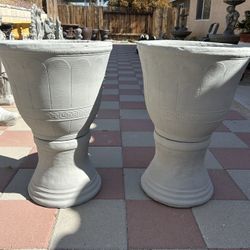 New Flower Pots Made Out Of Cement Perfect Gift 