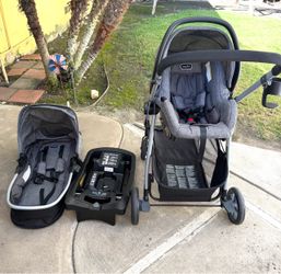 Evenflo Pivot travel system — stroller, infant car seat + base