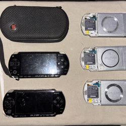 Sony PSP 1001,2001,3001 Portable Gaming Consoles Lot OEM W/ Charger Working & Rare