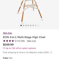 Skip Hop EON 4-In-1 High Chair