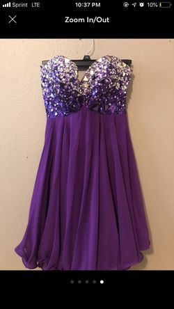 Purple prom dress size 4
