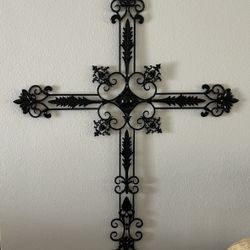 Black Metal Wall Cross