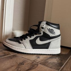 Black/gray Air Jordan 1s Mid Size 7.5 Mens (slightly Used)