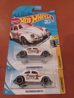 Metal Base 50th Anniversary Hot Wheels Volkswagen Beetle Pawn