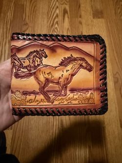 Genuine Leather Mens Horse Wallet