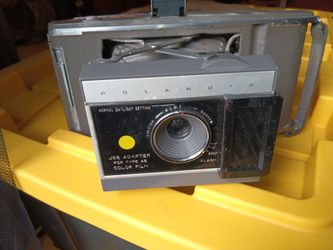 Polaroid Camera With Real Leather Case