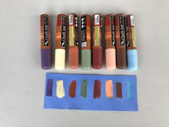 Chalk Ink Wet Wipe Markers w/ Jumbo 15 mm Tips