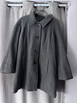 East 5th Coat Women’s Gray Plaid Button Down Size XL