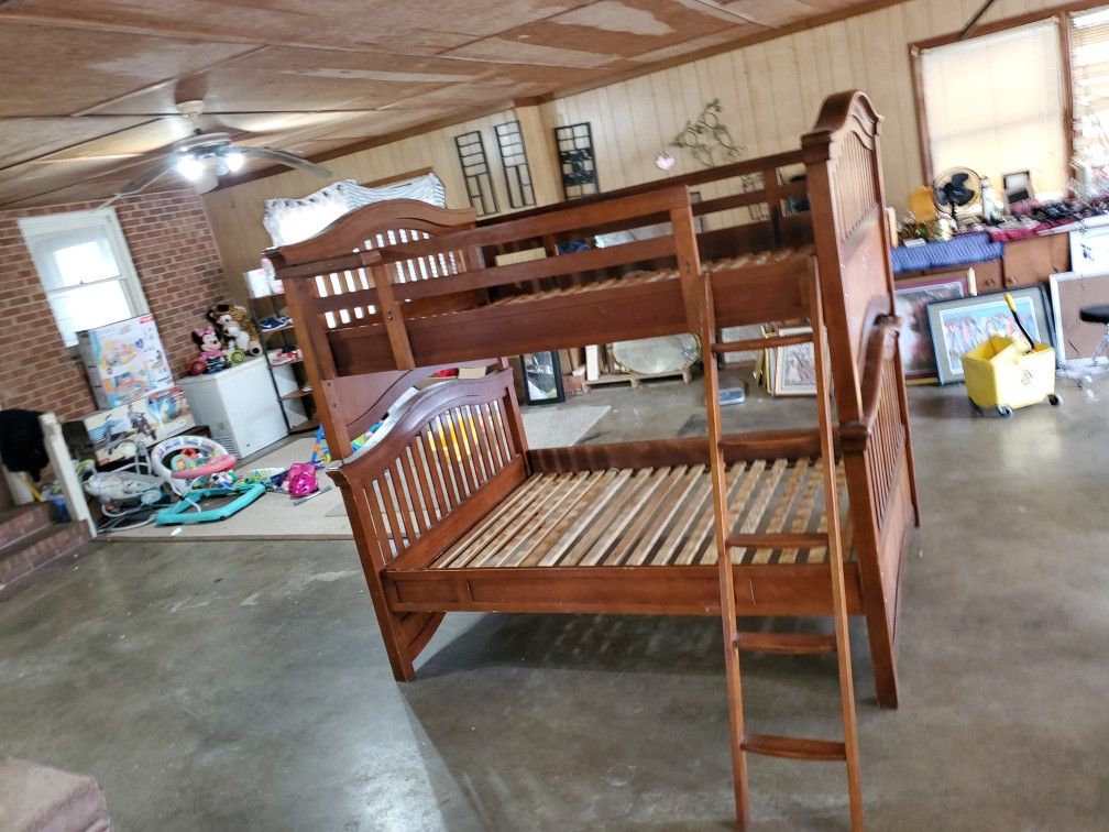 Full over full size bunk bed