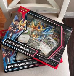 Hop’s Zacian Ex box pokemon card tcg