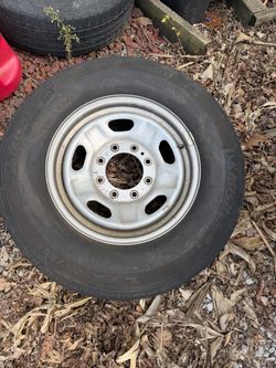 LT245/75R17 Michelin Tire on Steel Wheel