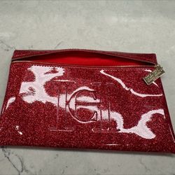 New— Carolina Herrera Red Cosmetics Bag for ladies