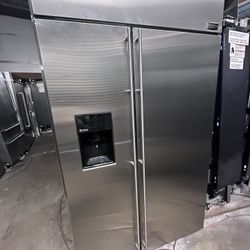 48” GE MONOGRAM BUILT IN STAINLESS STEEL REFRIGERATOR 