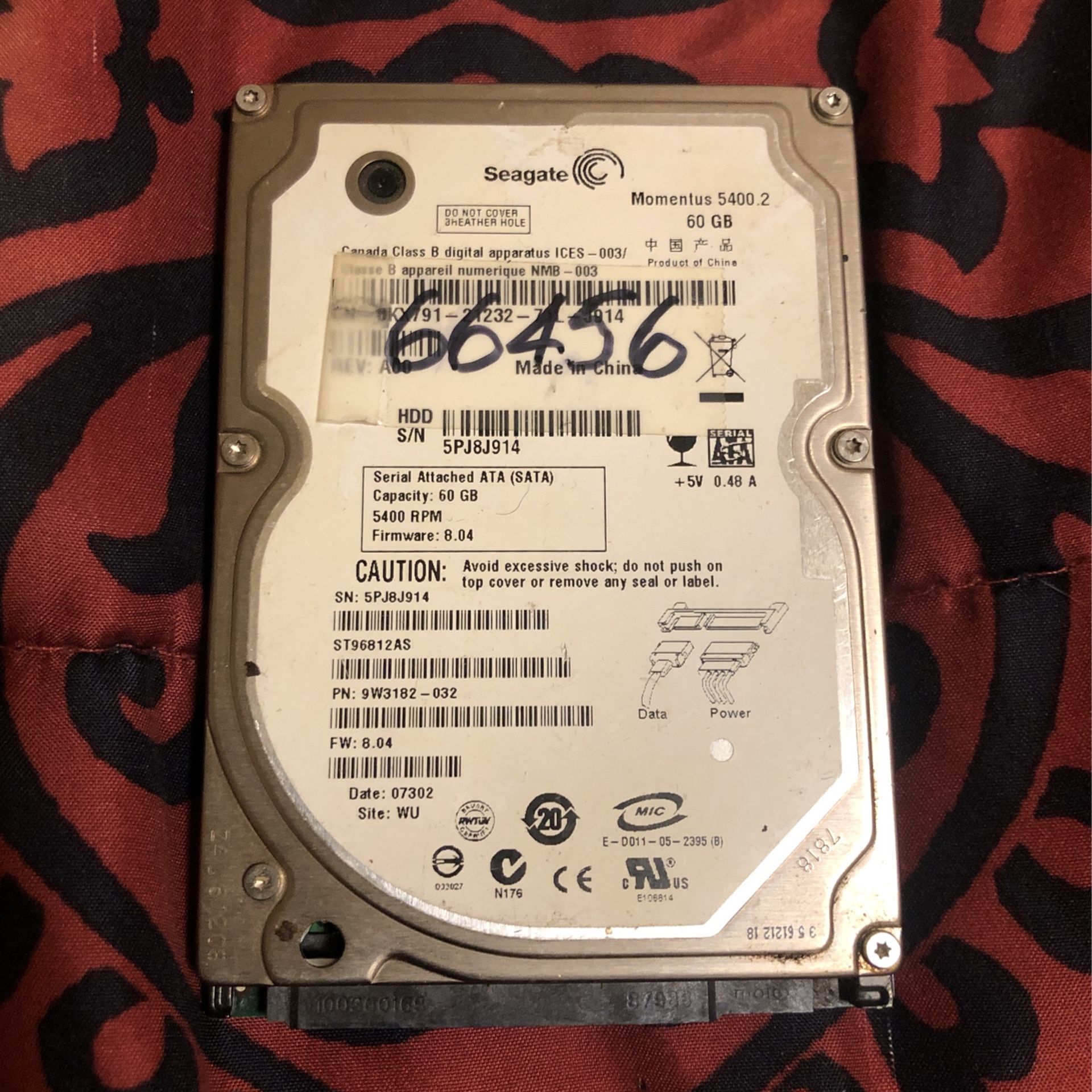 Seagate Hard Drive 60 Gb