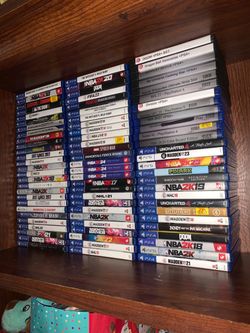 Large Collection PS4 and PS5 Video Games PlayStation