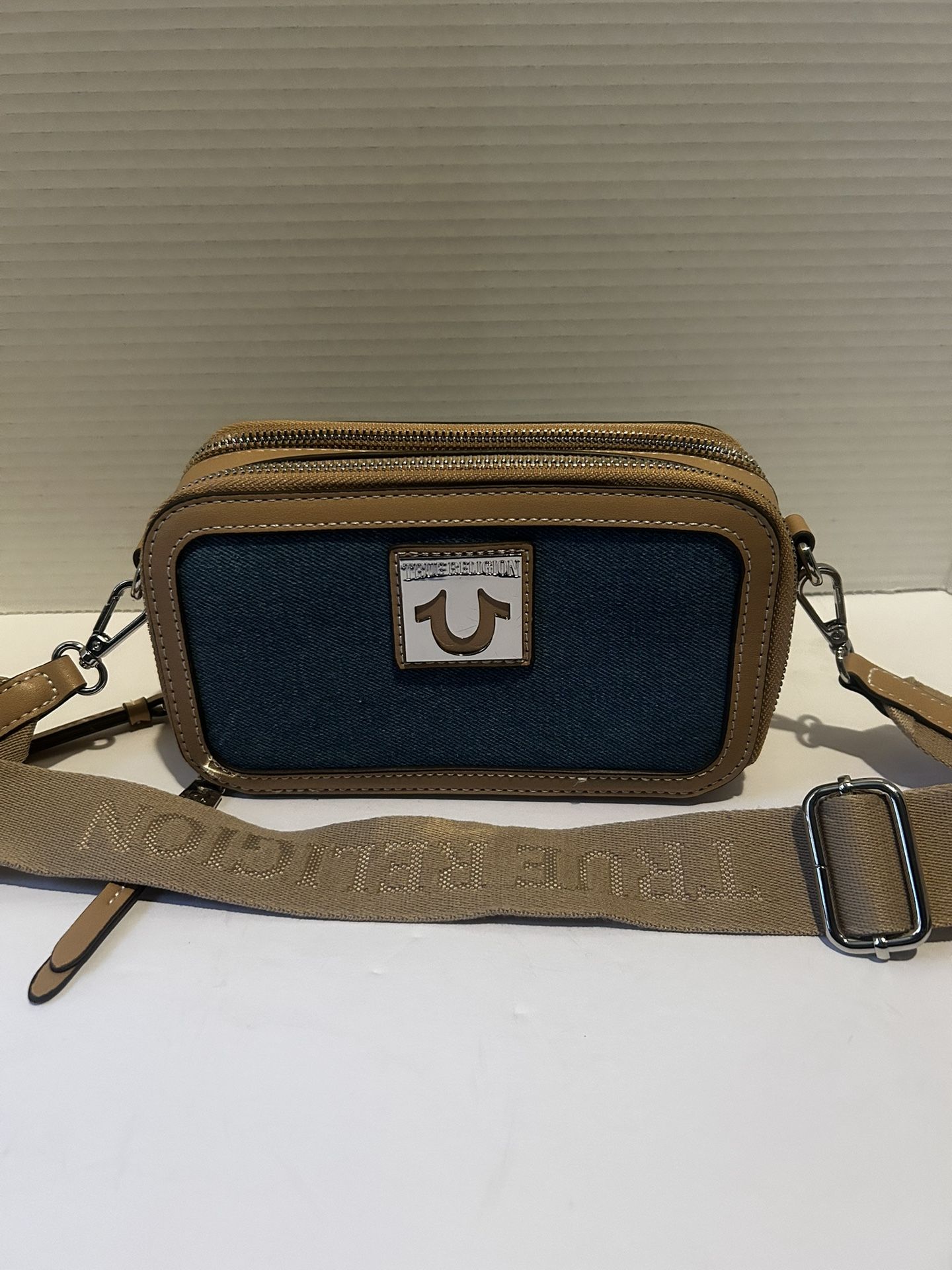 New Original TRUE RELIGION Crossbody Bag Denim