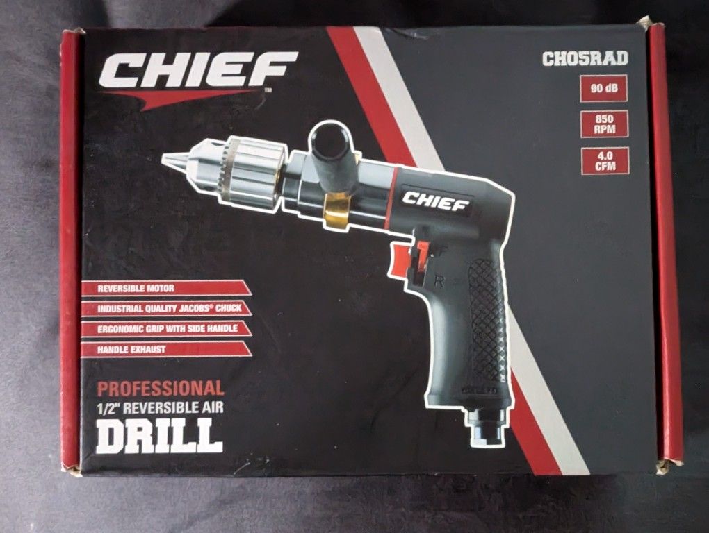 Chief Professional 1/2" Reversible Air Drill