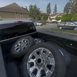 FORD F-250 LARIAT 20" OEM WHEEL RIMS AND TIRES