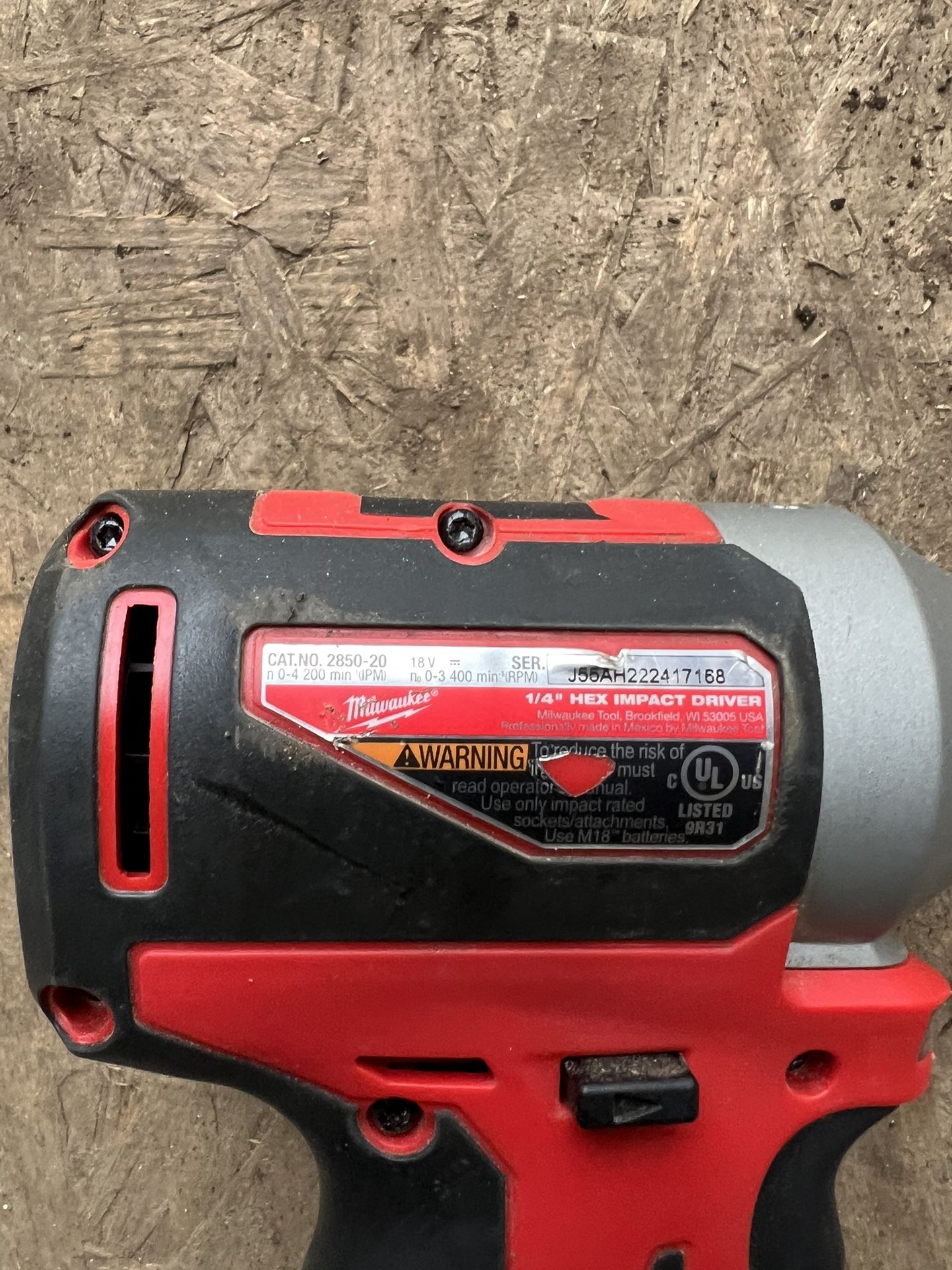 M18 Milwaukee 1/4” Hex Impact Driver Brushless