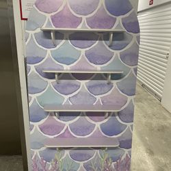 mermaid party decor shelf treat wall