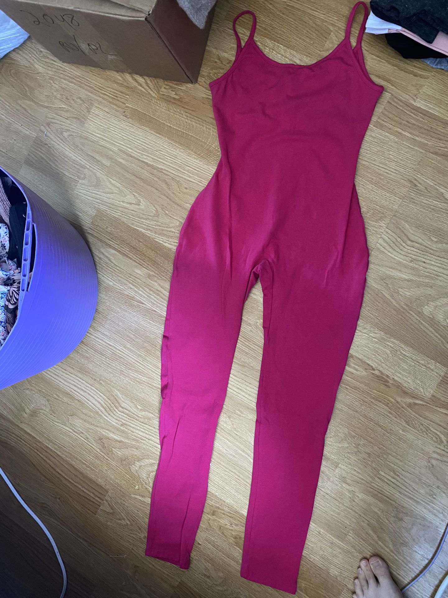 Cute hot pink jumpsuit