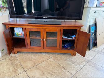 Sturdy tv stand- wood