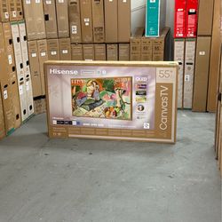 55 Inch Hisense QLED S7N Canvas TV 4K HDR Smart