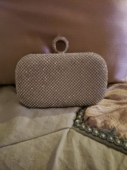 Silver Rhinestones Clutch/Purse 