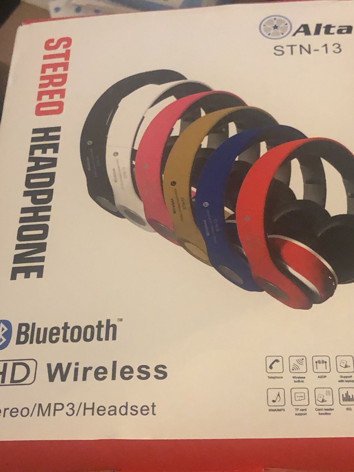 New brand stereo Bluetooth wireless hHd mp3 headset